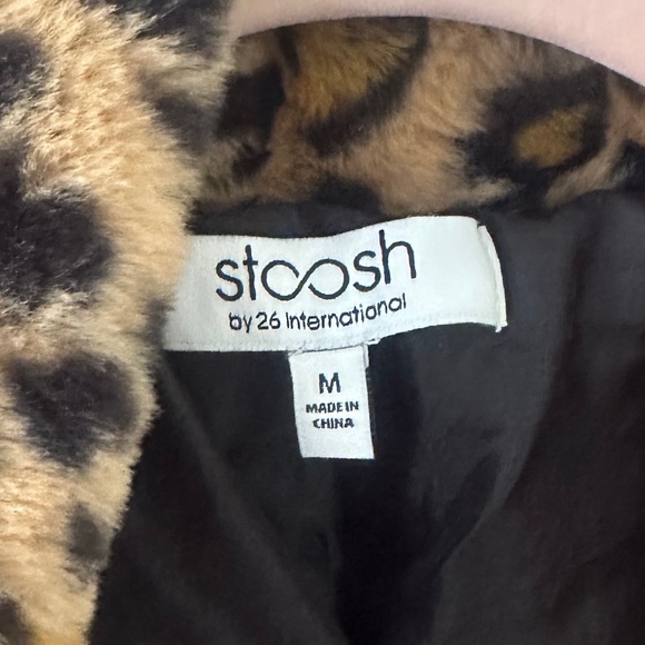 Leopard Faux Fur Jacket Sz M - Picture 2 of 2